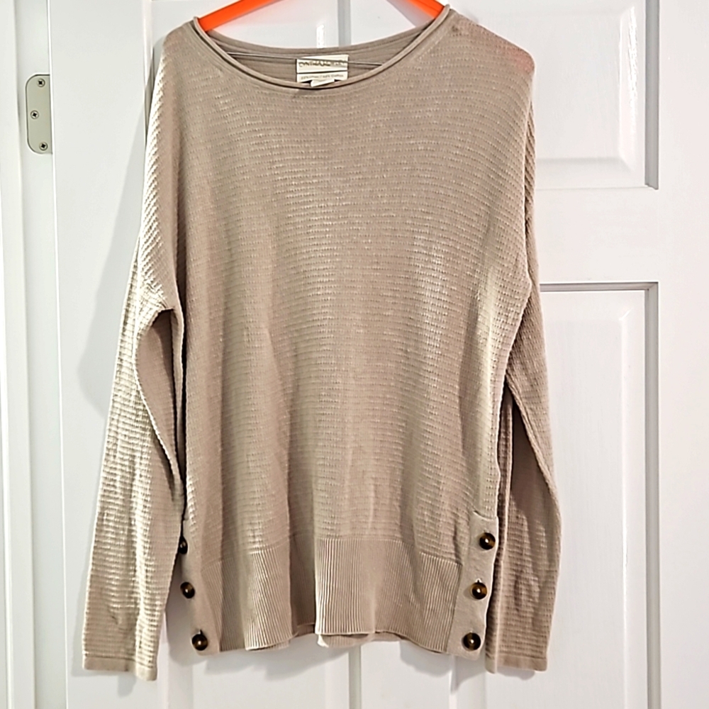 Beige Long Sleeve Top Size L